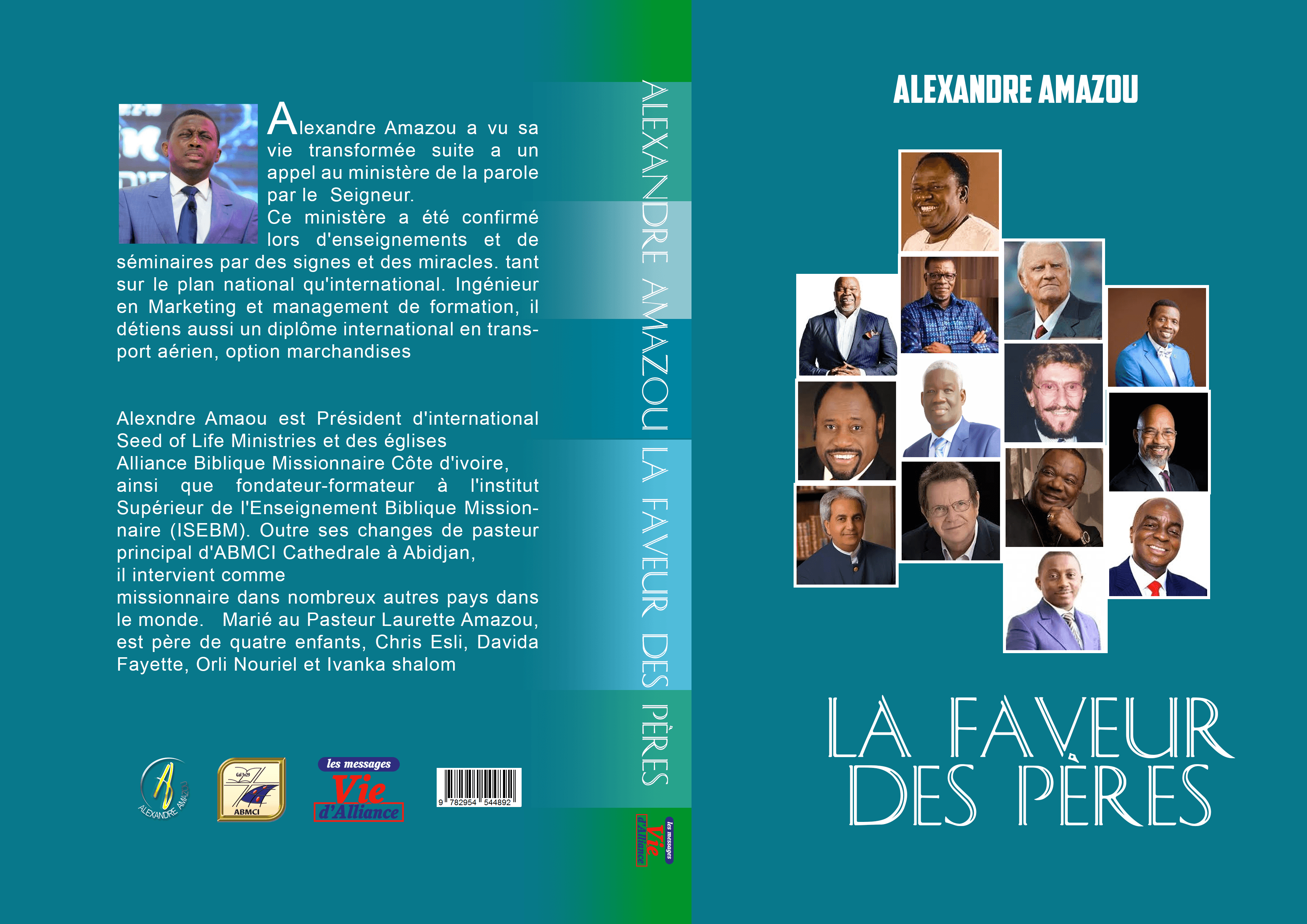 Couverture du livre « La Faveur des Pères » par Alexandre AMAZOU