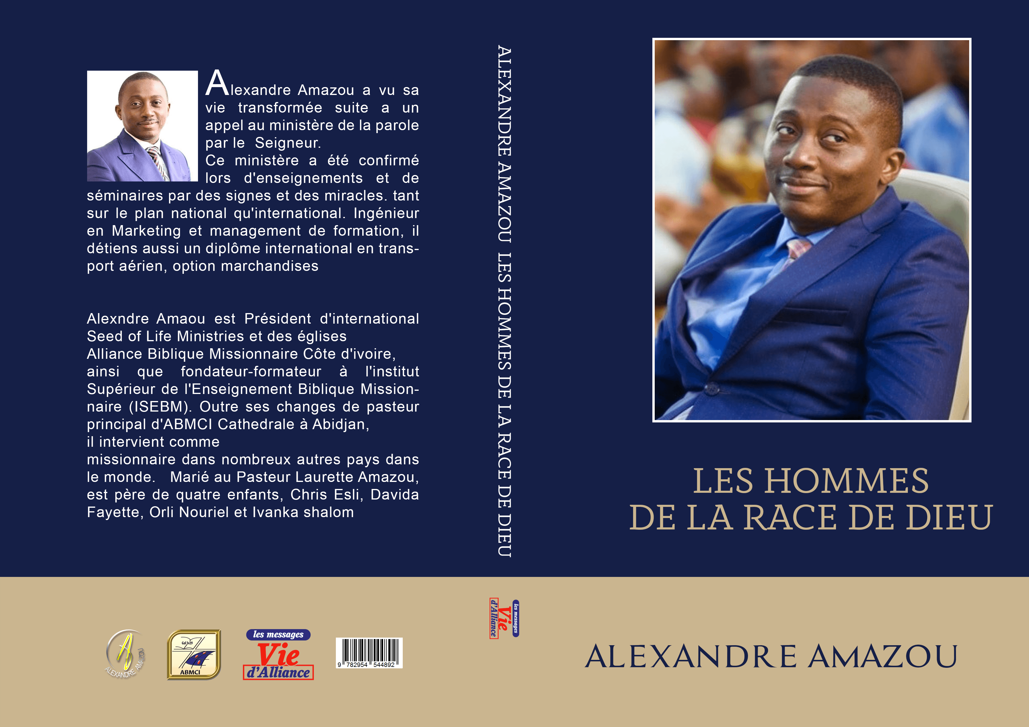 Couverture du livre « Les Hommes de la Race de Dieu » par Alexandre AMAZOU